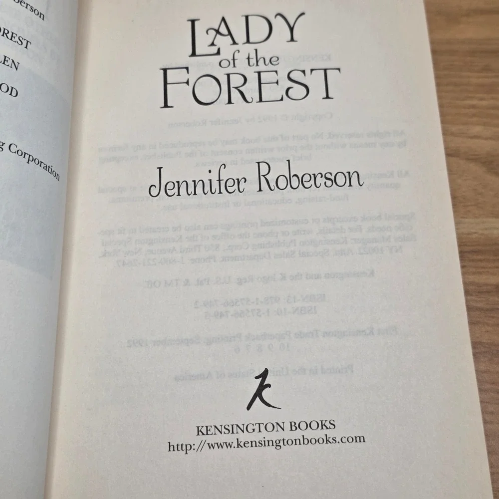 Lady of‎ the Forest by Jennifer Roberson Paperback Robin Hood Marian Novel